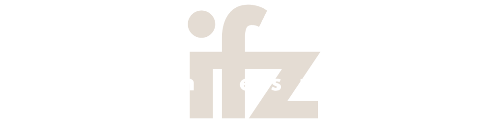 Logotipo horizontal con monograma IFZ y texto de diseño y desarrollo web sobre fondo transparente