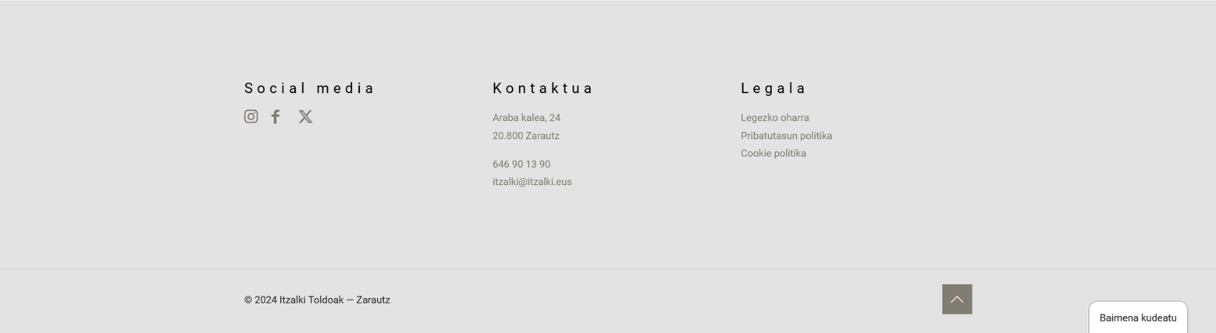 Proyecto web oin orria Itzalki Toldoak